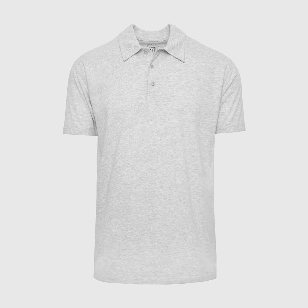 Light Heather Gray Short Sleeve Polo