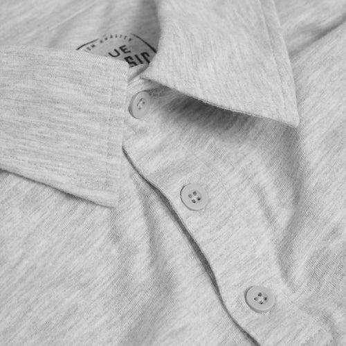 Light Heather Gray Short Sleeve Polo