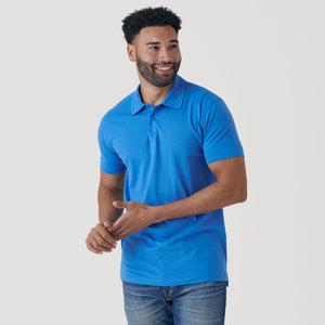 True ClassicPeriwinkle Blue Short Sleeve Polo