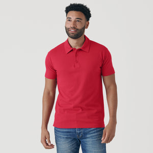 True ClassicRaspberry Short Sleeve Polo