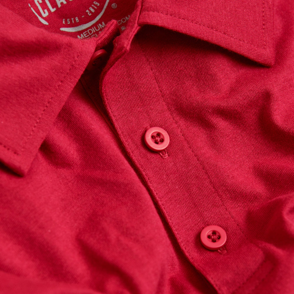 Raspberry Short Sleeve Polo