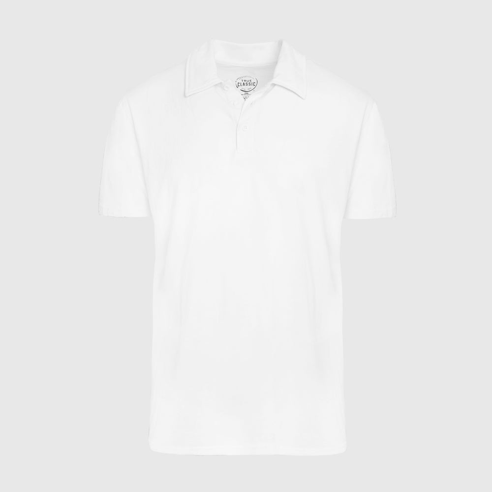 White Short Sleeve Polo