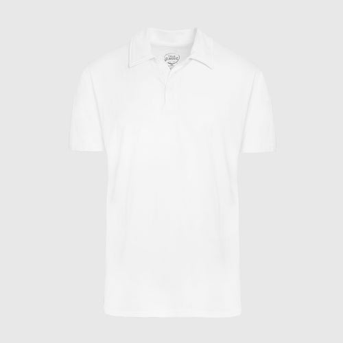 White Short Sleeve Polo