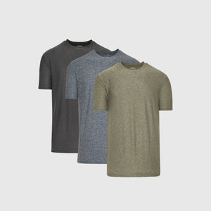 True ClassicThe Heather Color Active Crew Neck T-Shirt 3-Pack