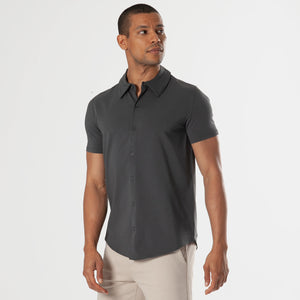 True ClassicCarbon Short Sleeve Knit Shirt