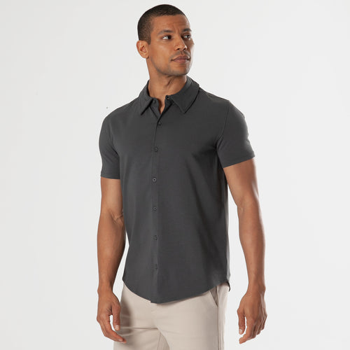 Carbon Short Sleeve Knit Shirt