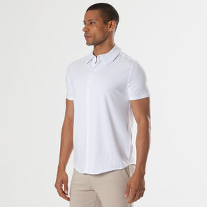 True ClassicWhite Short Sleeve Knit Shirt