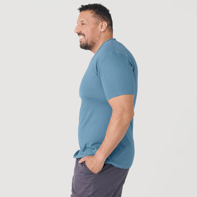 Klassischer V-Ausschnitt - Bluestone