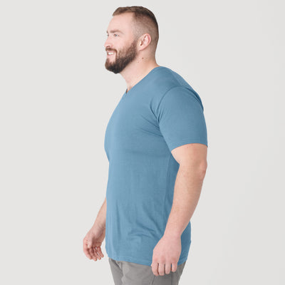 Klassischer V-Ausschnitt - Bluestone