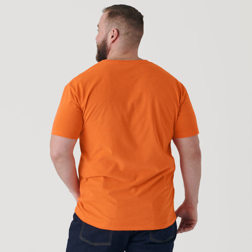 Orange V-Neck Tee