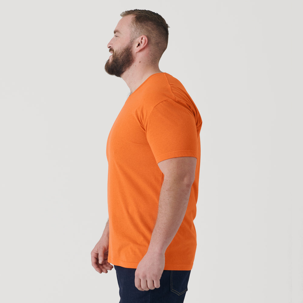 Orange V-Neck Tee