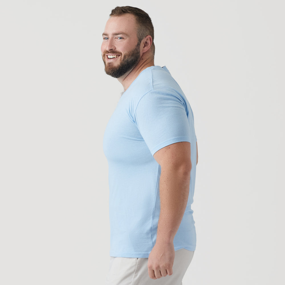 Oxford Blue V-Neck Tee