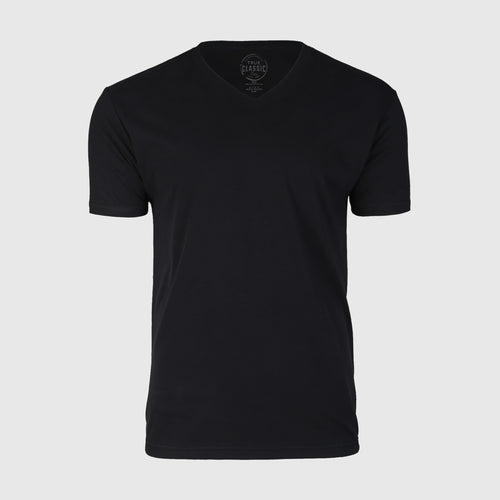 Black V-Neck Tee