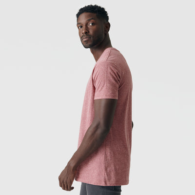 Klassischer V-Ausschnitt - Heather Crimson