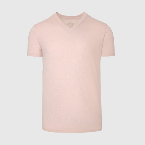 Heather Dusty Pink V-Neck Tee