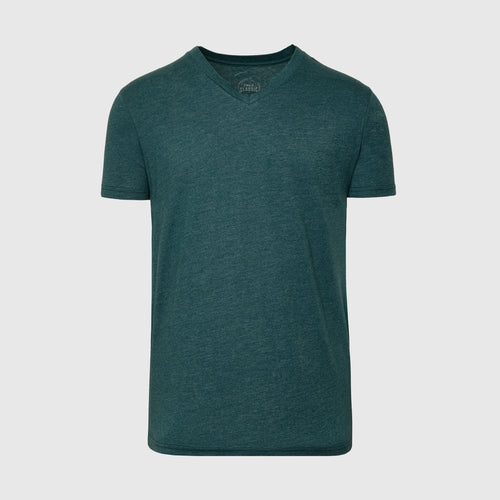 Heather Emerald V-Neck Tee