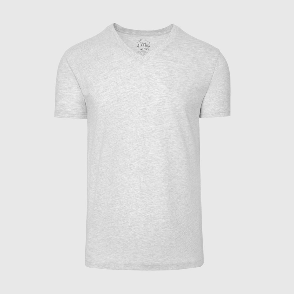 Light Heather Gray V-Neck Tee