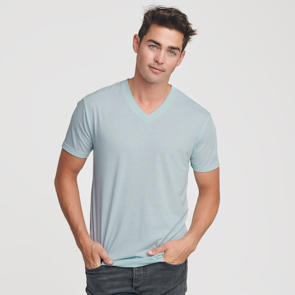 Light Blue V-Neck Tee