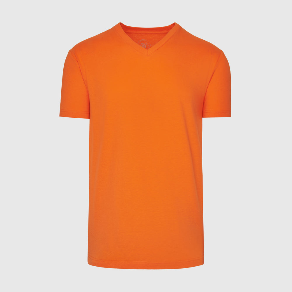 Orange V-Neck Tee