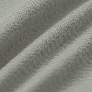 True ClassicSlate Green V-Neck Tee, close-up of soft knit fabric.