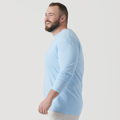 Classic Long Sleeve Crew Neck - Oxford Blue 