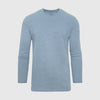 Heather Indigo Classic Long Sleeve Crew Neck