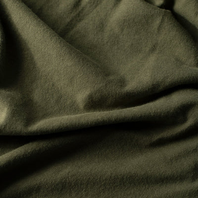 Classic Long Sleeve Henley - Military Green