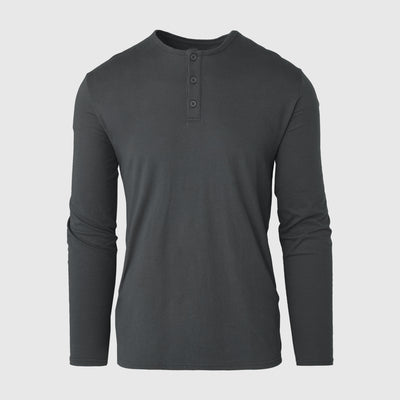 Henley manches longues classique - Carbon