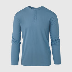 Indigo Long Sleeve Henley