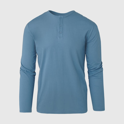 Indigo Long Sleeve Henley