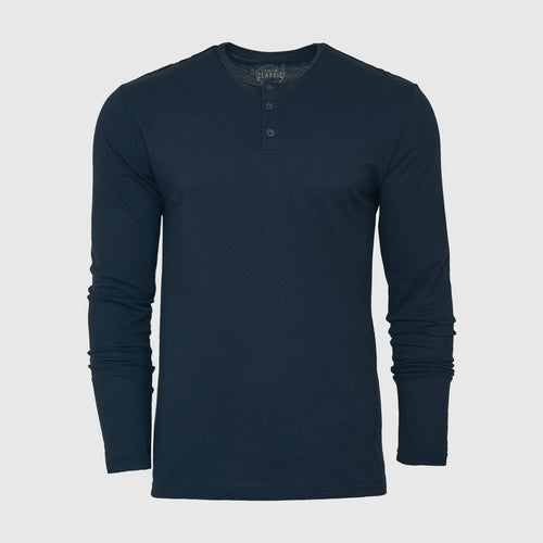 Navy Long Sleeve Henley