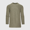 Heather Military Green Active Long Sleeve Crew Neck
