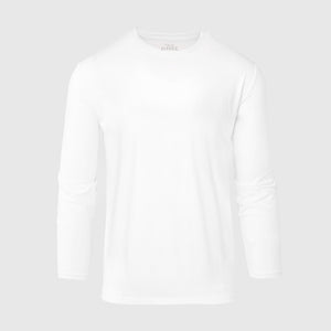 True ClassicWhite Active Long Sleeve Crew T-Shirt