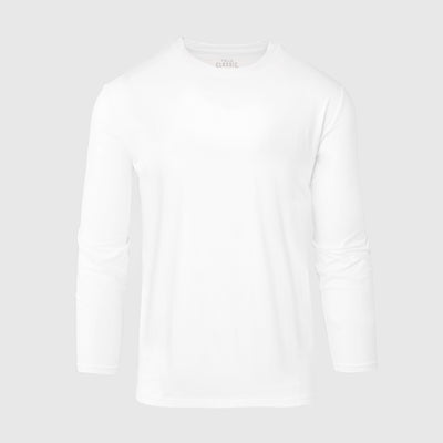 Active Long Sleeve Crew Neck - White