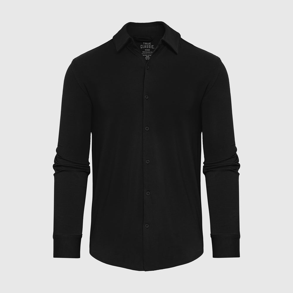 Black Long Sleeve Knit Shirt