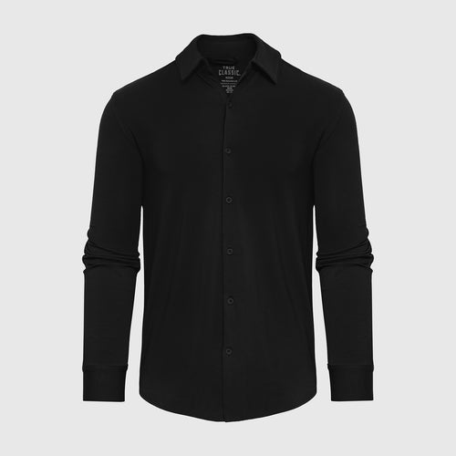 Black Long Sleeve Knit Shirt