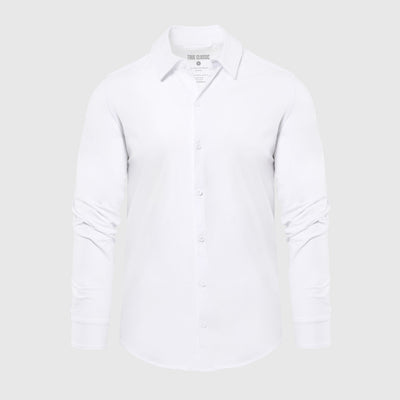 Knit Long Sleeve Shirt - White