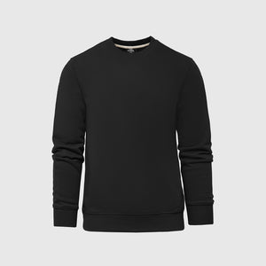 True ClassicBlack Fleece French Terry Pullover Crew Neck