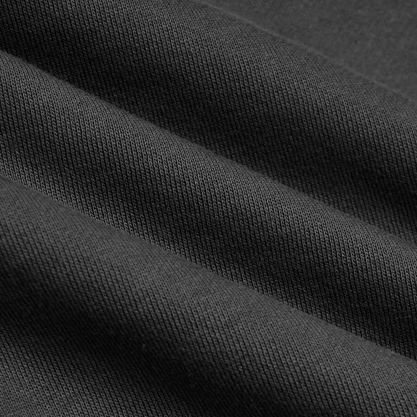 Carbon Fleece French Terry Pullover Crew Neck showcasing fine knit details.