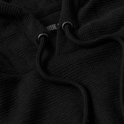 Waffle Hoodie - Black
