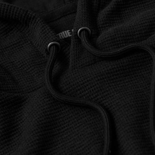 Black Waffle Hoodie