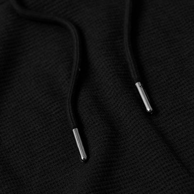 Waffle Hoodie - Black