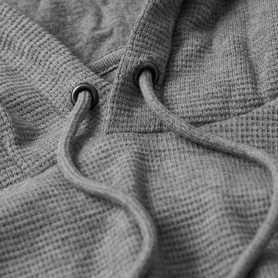Waffle Hoodie - Heather Gray