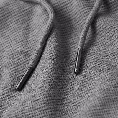 Waffle Hoodie - Heather Gray