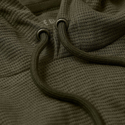 Waffle Hoodie - Military Green