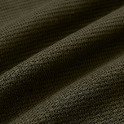 Waffle Hoodie - Military Green