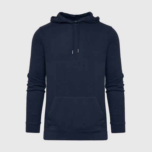 Navy Waffle Hoodie