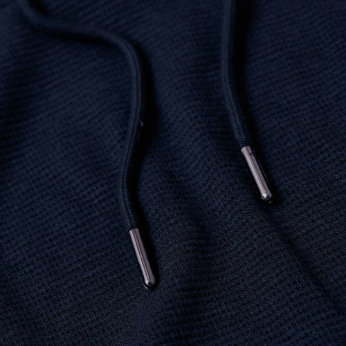 Navy Waffle Hoodie