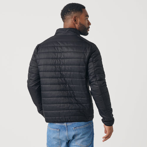 Black Quilted Puffer Jacket