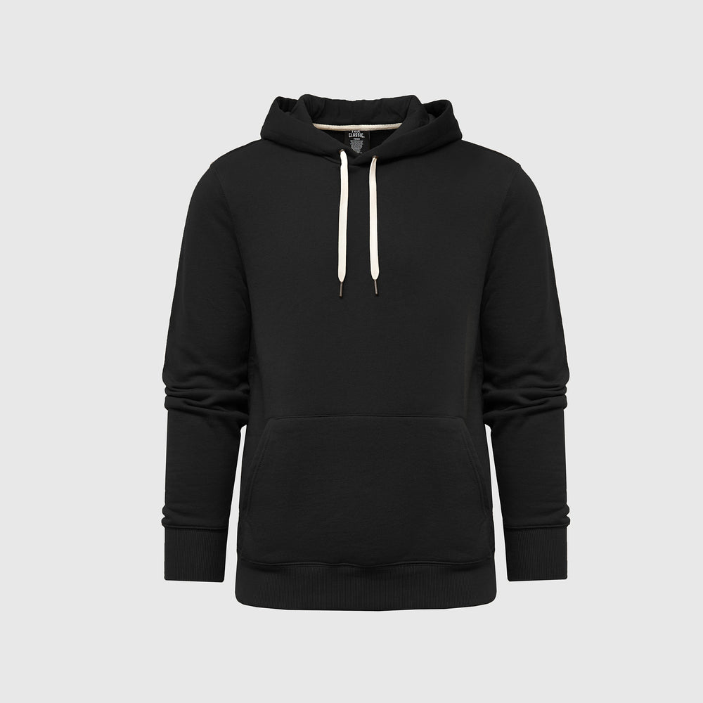 Black Fleece French Terry Pullover Hoodie